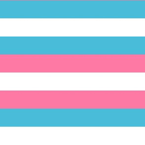 Trans Pride stripes - 1 inch