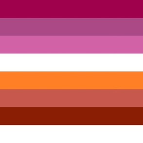 Lesbian Pride Stripes (update) - 1 inch