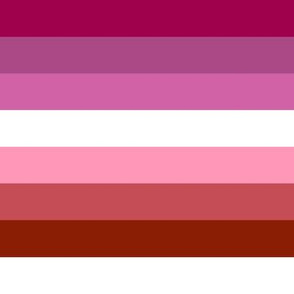 Lesbian Pride Stripes (original) - 1 inch