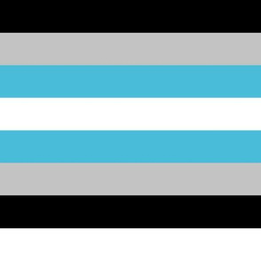 Demiboy Pride Stripes - 1 inch