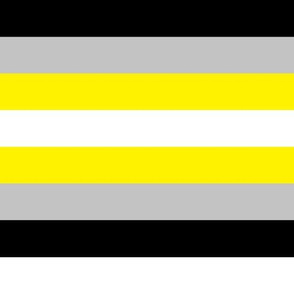 Demigender Pride Stripes - 1 inch