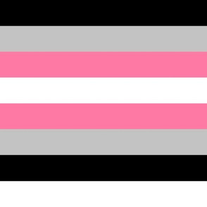 Demigirl Pride Stripes - 1 inch