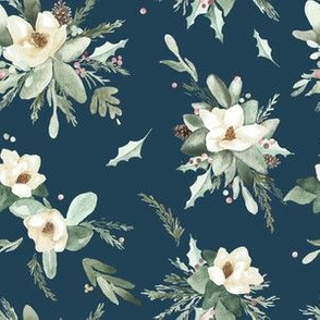 christmas magnolia blue| Renee Davis