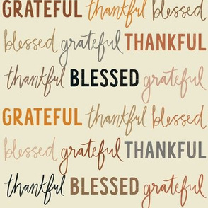 grateful thankful blessed terra-cotta