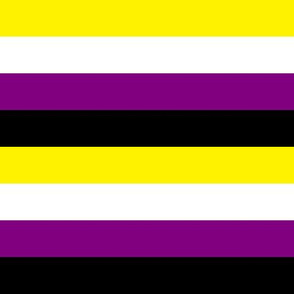 Enby Pride Stripes - 1 inch