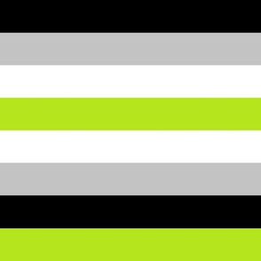 Agender Pride Stripes - 1 inch