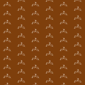 coyote gourd parchment small on leather brown