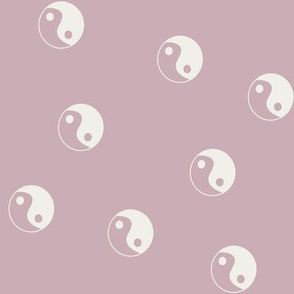 Ying Yang fabric -scattered yin yang fabric - sfx3370 lavender