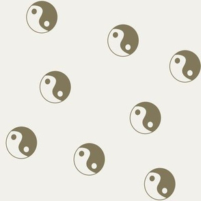 Ying Yang fabric -scattered yin yang fabric - 