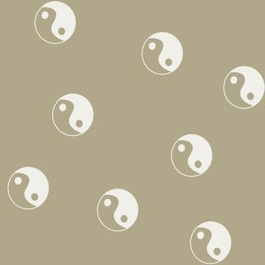 Ying Yang fabric -scattered yin yang fabric - 