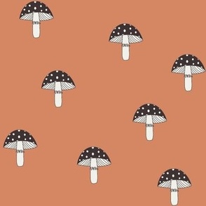 Mushroom fabric - cute cottagecore fabric - 