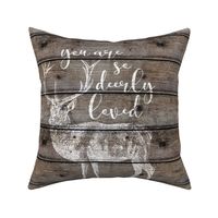 You Are So Deerly Loved dar- 18 inch square