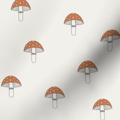 Mushroom fabric - cute cottagecore fabric - 