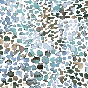 Blue Speckled watercolor texture Serenity Blue 