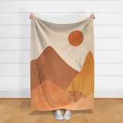 Desert Landscape Number 2  Minky Blanket - 54 x 72 inches