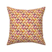 Purple Palm Weave Horiz 8in