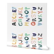 abc alphabet print - rainbow 