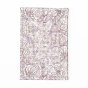 2024 Smell The Roses Tea Towel.Pink