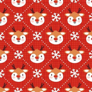 Christmas reindeer. Winter holiday design. Medium scale