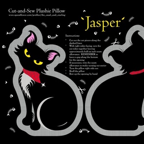 jasper cut-and-sew plushie pillow