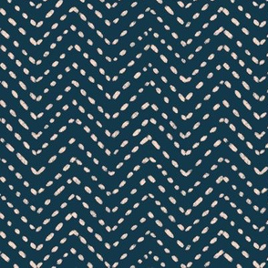 Geometric Navy ZigZags