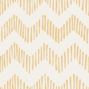 Geometric Zigs and Zags Golden Cream