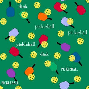 Pickleball-Green Background