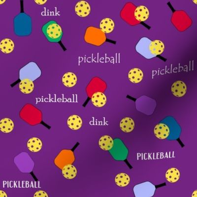 Pickleball-Purple Background