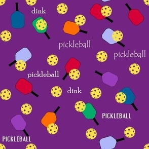 Pickleball-Purple Background