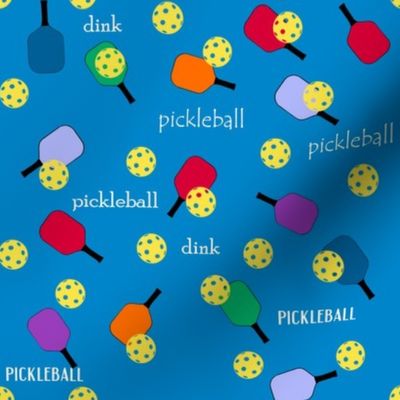 Pickleball-Light Blue Background