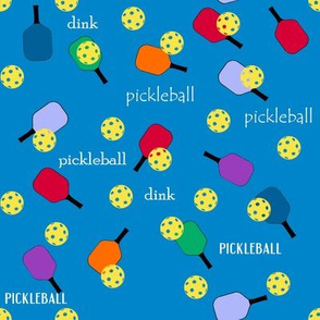 Pickleball-Light Blue Background