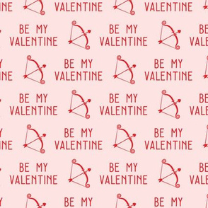 be my valentine - red on pink - LAD20