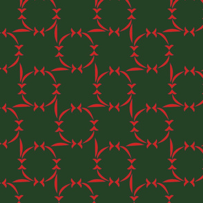 Arrow Checkers Red & Green