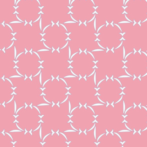Arrow Checkerboard Pink & White