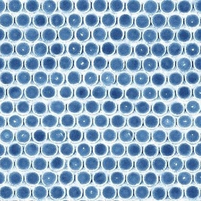 watercolor dots indigo