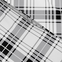 Black and White Plaid - Large Scale