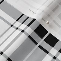 Black and White Plaid - Large Scale