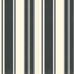 classic black and ivory ticking vintage inspired stripe terriconraddesigns