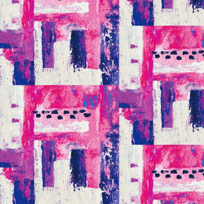 Vacation in a purple & fuchsia abstract