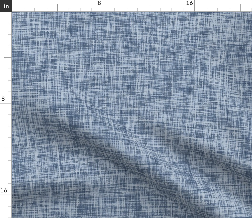 linen look fabric and wallpaper in Moonlight Blue