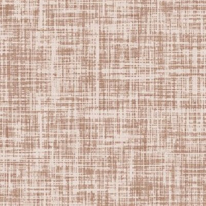 linen look fabric and wallpaper in Nougat brown