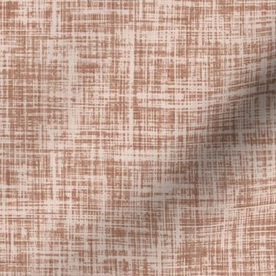linen look fabric and wallpaper in Cork brown