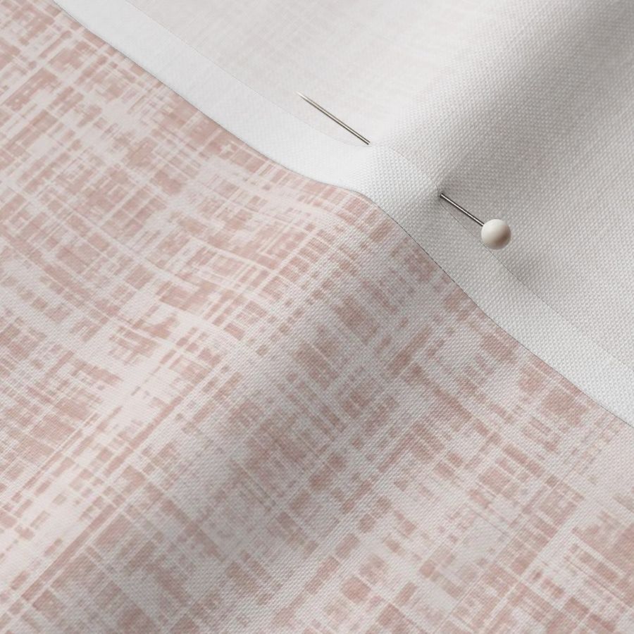 linen look fabric and wallpaper in Peach Blush