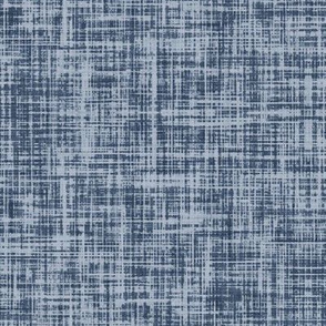 linen look fabric and wallpaper in Ensign Blue