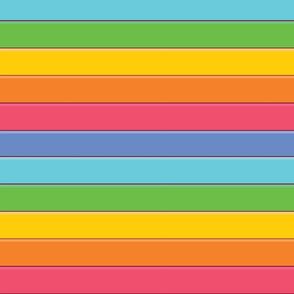 Basic Rainbow Patterns 04 horizontal