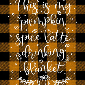 Pumpkin Spice Latte Blanket  - 54 X 72 INCHES