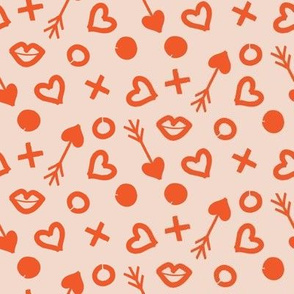 small cupid_orange on beige