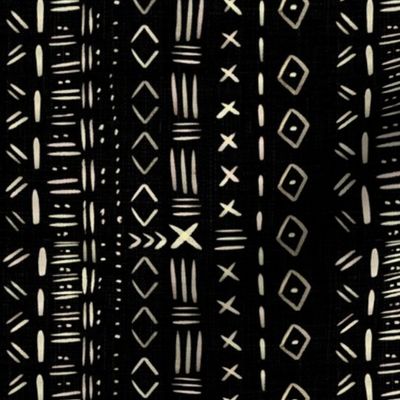 Mudcloth Black Rustic Aztec