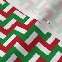 geometrically assembled flag of italy or mexiko – sports fan fabric | tiny