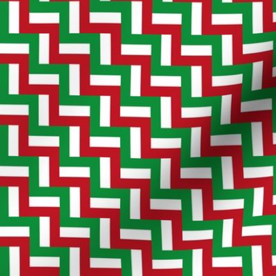 geometrically assembled flag of italy or mexiko – sports fan fabric | tiny
